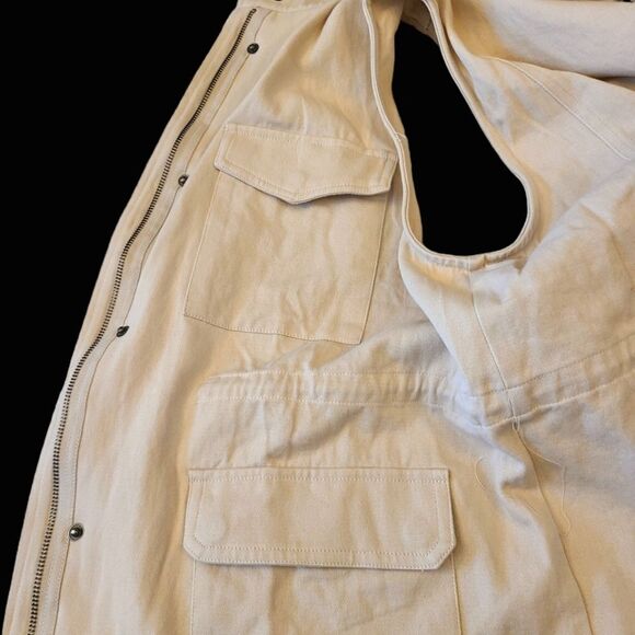 Utility Vest Unisex Technical Sport Jacket Cotton Canvas‎ sz XXL New With Tags - Picture 9 of 13